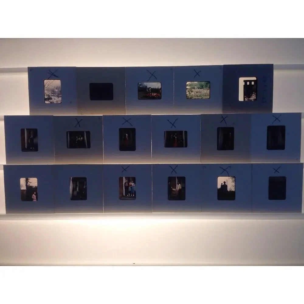 Lot of 17 Vintage 1940s Kodachrome Family Portraits Photographs Color Slides